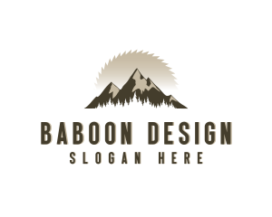 Forrest Logging Sawblade logo design