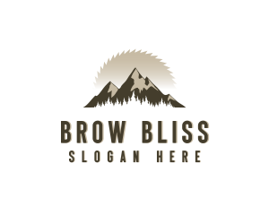 Forrest Logging Sawblade logo design