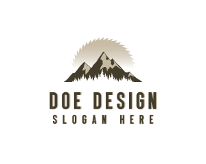 Forrest Logging Sawblade logo design