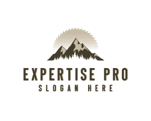 Forrest Logging Sawblade logo design