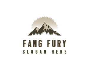 Forrest Logging Sawblade logo design