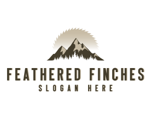 Forrest Logging Sawblade logo design