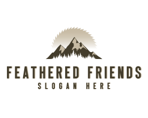 Forrest Logging Sawblade logo design