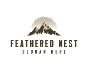 Forrest Logging Sawblade logo design