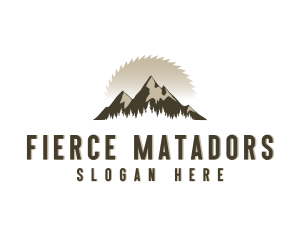 Forrest Logging Sawblade logo design