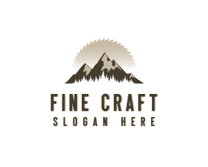 Forrest Logging Sawblade logo design