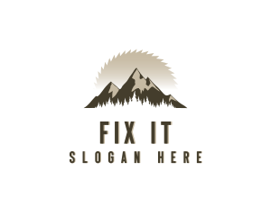 Forrest Logging Sawblade logo design