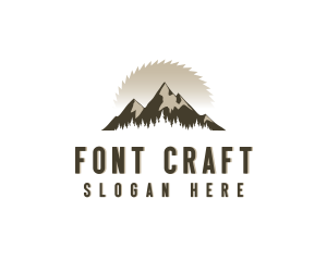 Forrest Logging Sawblade logo design