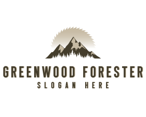 Forrest Logging Sawblade logo design