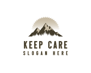 Forrest Logging Sawblade logo design