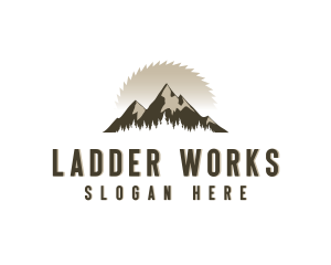 Forrest Logging Sawblade logo design