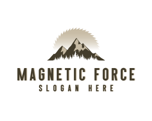 Forrest Logging Sawblade logo design