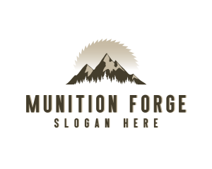 Forrest Logging Sawblade logo design