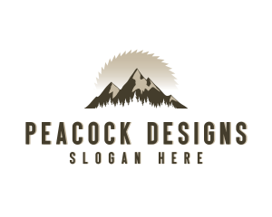 Forrest Logging Sawblade logo design