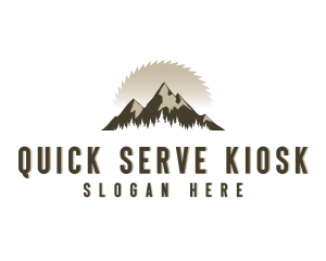 Forrest Logging Sawblade logo design