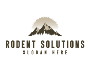 Forrest Logging Sawblade logo design