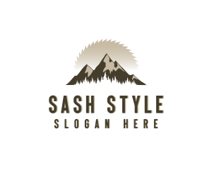 Forrest Logging Sawblade logo design