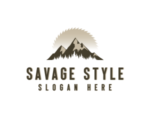 Forrest Logging Sawblade logo design