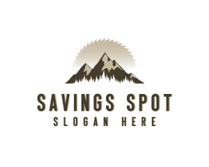 Forrest Logging Sawblade logo design