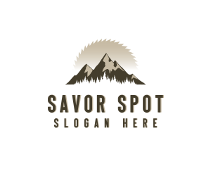 Forrest Logging Sawblade logo design