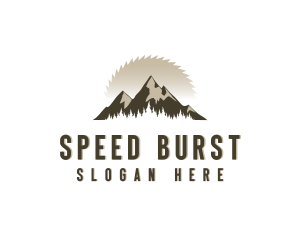 Forrest Logging Sawblade logo design