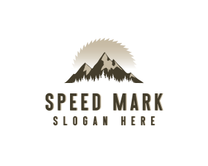 Forrest Logging Sawblade logo design