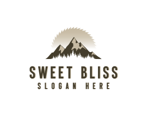 Forrest Logging Sawblade logo design