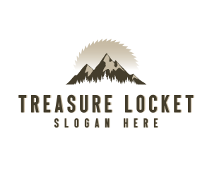 Forrest Logging Sawblade logo design