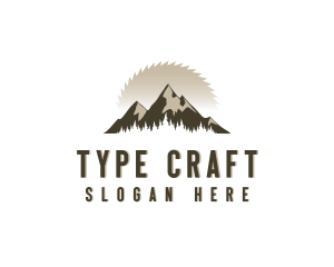 Forrest Logging Sawblade logo design