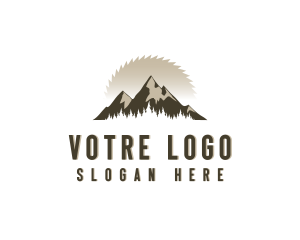 Forrest Logging Sawblade logo design