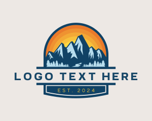 Travel - Outdoor Mountain Trekking logo design