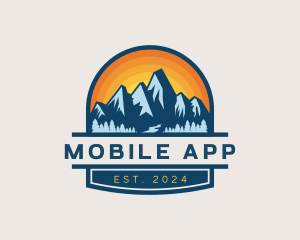 Explore - Outdoor Mountain Trekking logo design