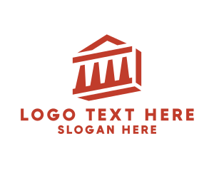 Attorney - Greek Temple Columns logo design