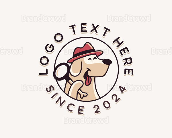 Detective Dog Veterinarian Logo