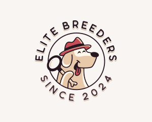 Detective Dog Veterinarian logo design