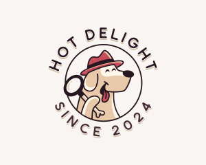 Detective Dog Veterinarian logo design