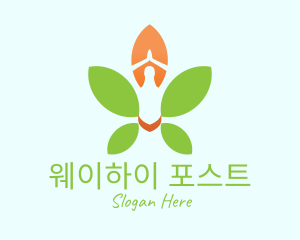 Nature Yoga Meditation logo design