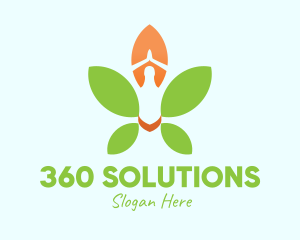 Nature Yoga Meditation logo design