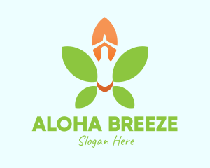 Nature Yoga Meditation logo design