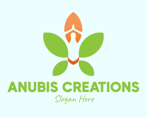 Nature Yoga Meditation logo design