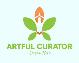 Nature Yoga Meditation logo design