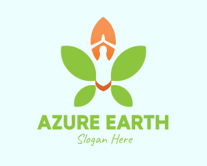 Nature Yoga Meditation logo design