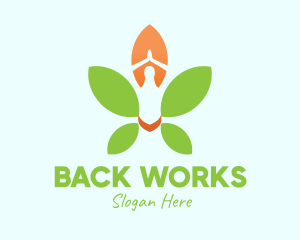 Nature Yoga Meditation logo design