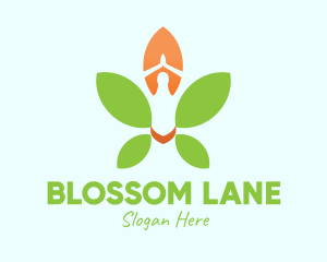 Nature Yoga Meditation logo design