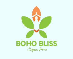 Nature Yoga Meditation logo design