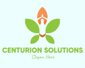 Nature Yoga Meditation logo design