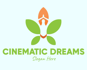 Nature Yoga Meditation logo design