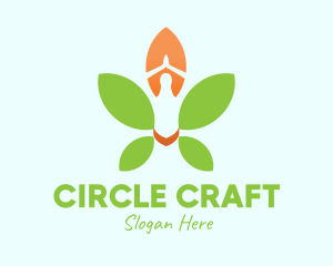 Nature Yoga Meditation logo design