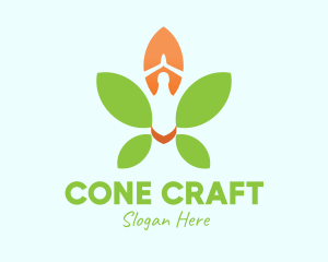 Nature Yoga Meditation logo design