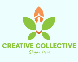 Nature Yoga Meditation logo design